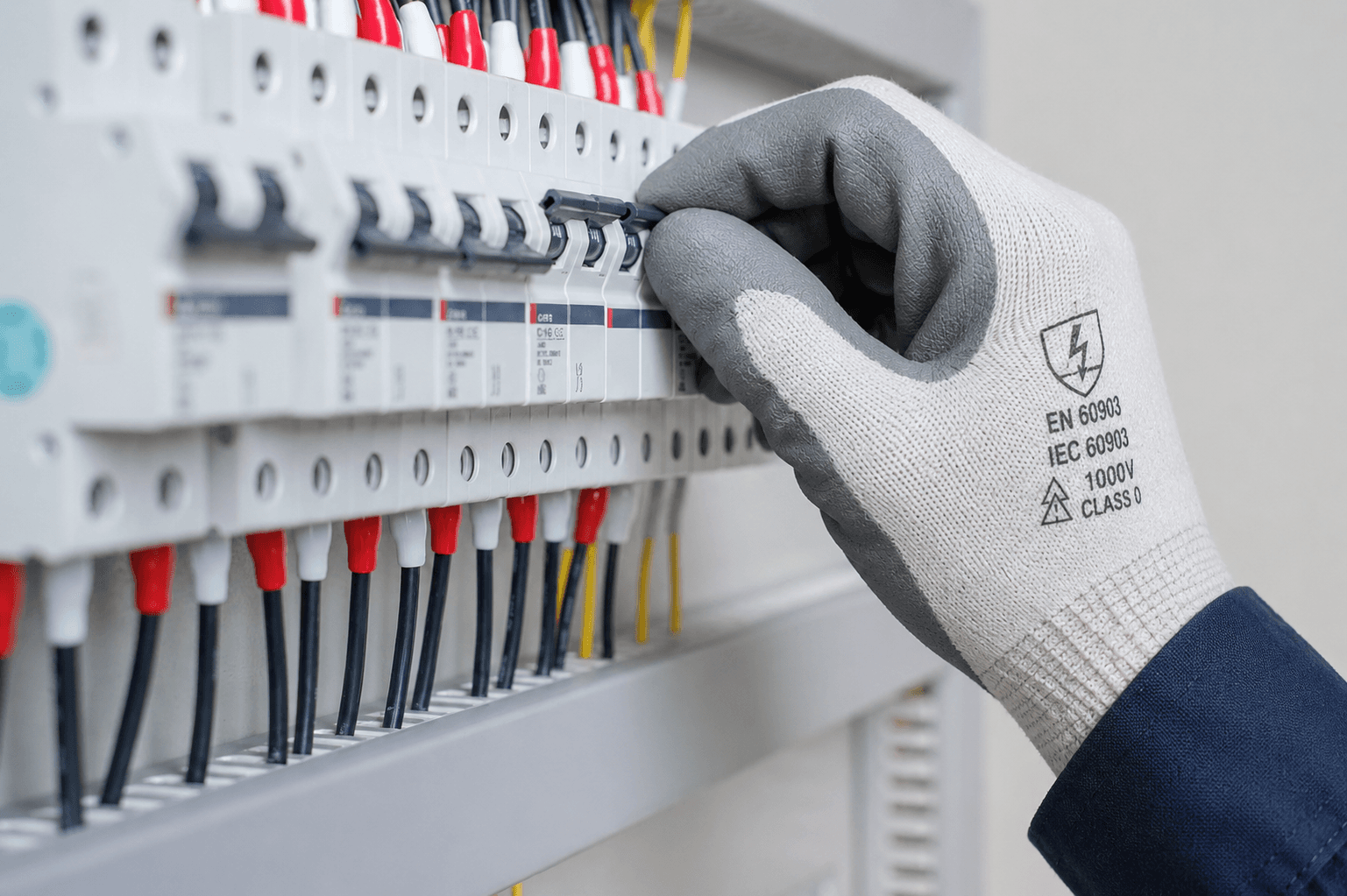 Trabajo de instalación eléctrica certificada